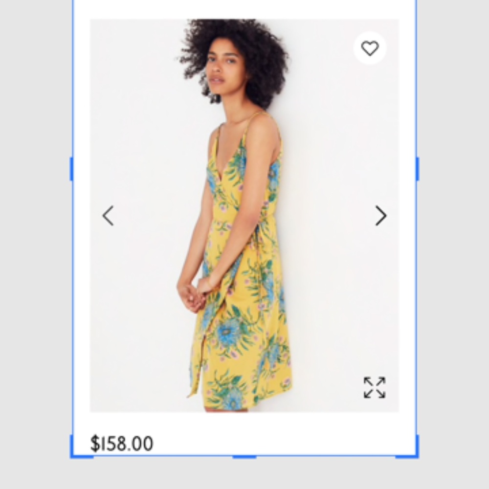 Silk Wrap Dress in Painted Blooms Size Large